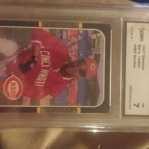 Barry Larkin 1987 Donruss Graded Rookie Card